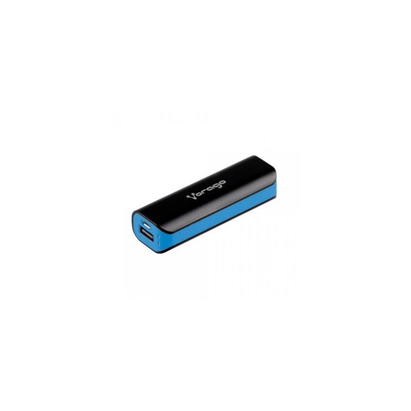 POWER BANK VORAGO 2200 mAh NEGRO/AZUL BLISTER C/CA...