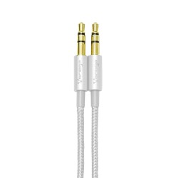 CABLE DE AUDIO VORAGO CAB-108 3.5 MM METALICO BLAN...