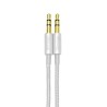 CABLE DE AUDIO VORAGO CAB-108 3.5 MM METALICO BLAN...