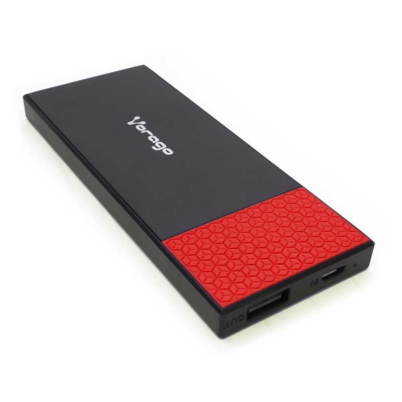 POWER BANK VORAGO PB-200 3800 mAh 1 USB NEGRO/ROJO