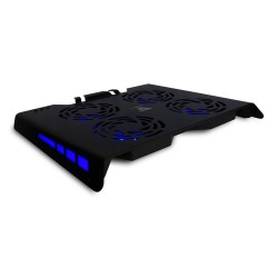BASE ENFRIADORA GAME FACTOR CPG400 4 VENT RGB, USB...
