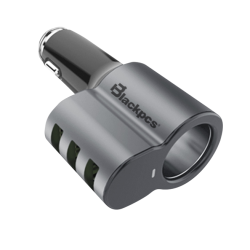 CAR CHARGER BLACKPCS 3 PUERTOS USB MANOS LIBRES NE...