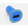 CARGADOR PARA AUTO VORAGO 1 PUERTO USB AZUL BLISTE...