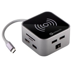 HUB GETTTECH TIPO C WIRELESS GHW-69401 HDMI/RJ45/S...