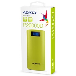 CARGADOR PORTATIL DIGITAL ADATA P20000D AMARILLO (...
