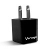CARGADOR PARA PARED VORAGO 1 PUERTO USB NEGRO BLIS...