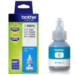 BOTELLA DE TINTA BROTHER BT5001C CYAN 5,000 PAGINA...