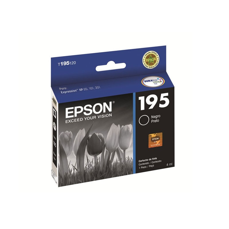 CARTUCHO EPSON T195 NEGRO PARA XP-201/101/211 4ML ...