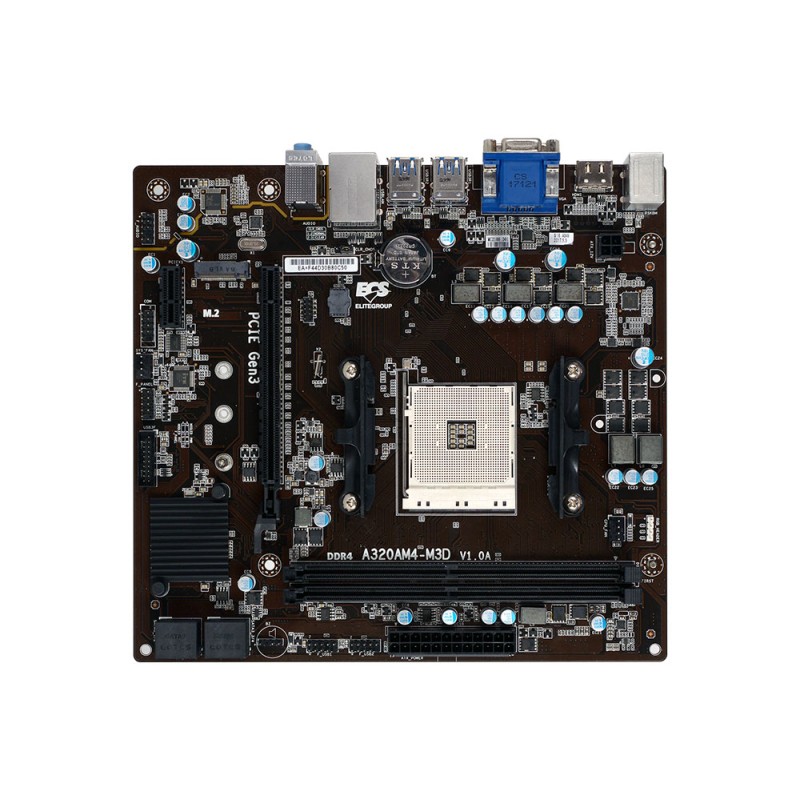TARJETA MADRE ECS A320AM4-M3D RYZEN AM4 2xDDR4 2xP...