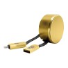 CABLE BLACKPCS (CA-RETRACTIL) V8/LIGHTNING ORO 1M ...