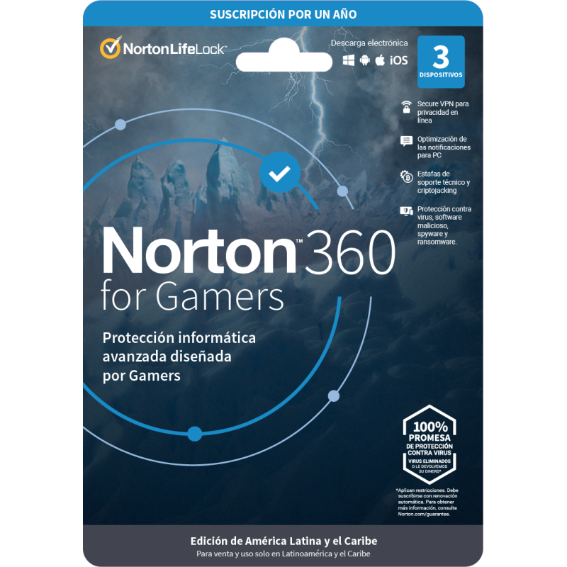 NORTON 360 FOR GAMERS / TOTAL SECURITY 3DV 1YR (TM...