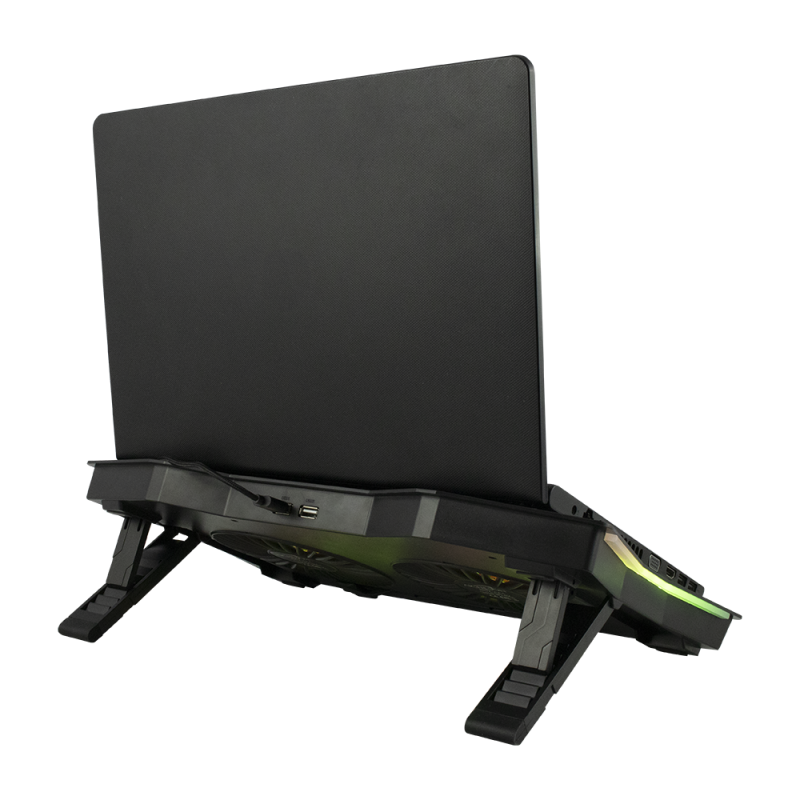 BASE ENFRIADORA GAMER BALAMRUSH 11-17" RGB 2 USB E...