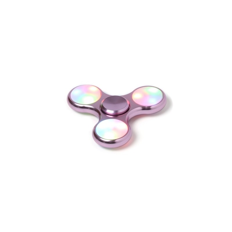 SPINNER LED CROMADO ROSA